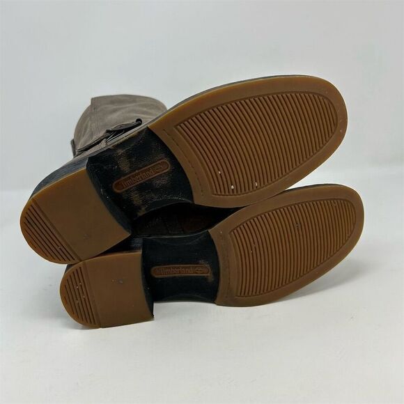 Timberland Whittemore Women's Brown Gray Leather Mid Calf Boots Size 6.5 - Picture 11 of 15